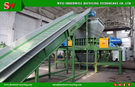Automatic Scrap Tire/Metal/Wood/Plastic Shredding Machine for Recycling